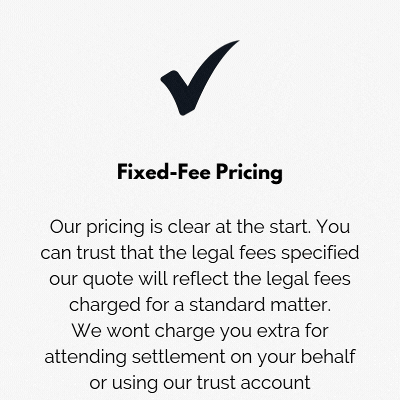 Fixed fee pricing