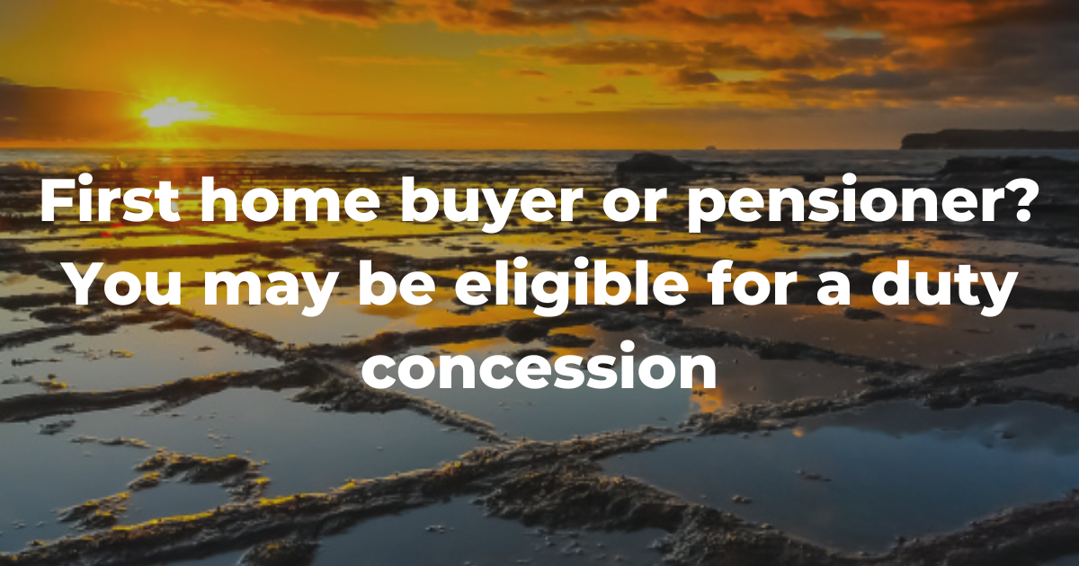 First home buyer or pensioner? You may be eligible for a… Sproal