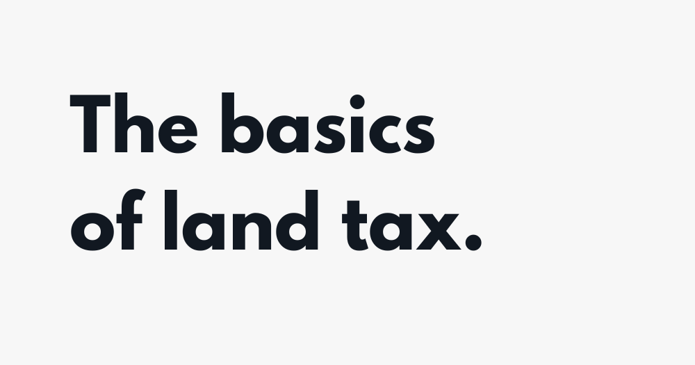 Land Tax Meaning