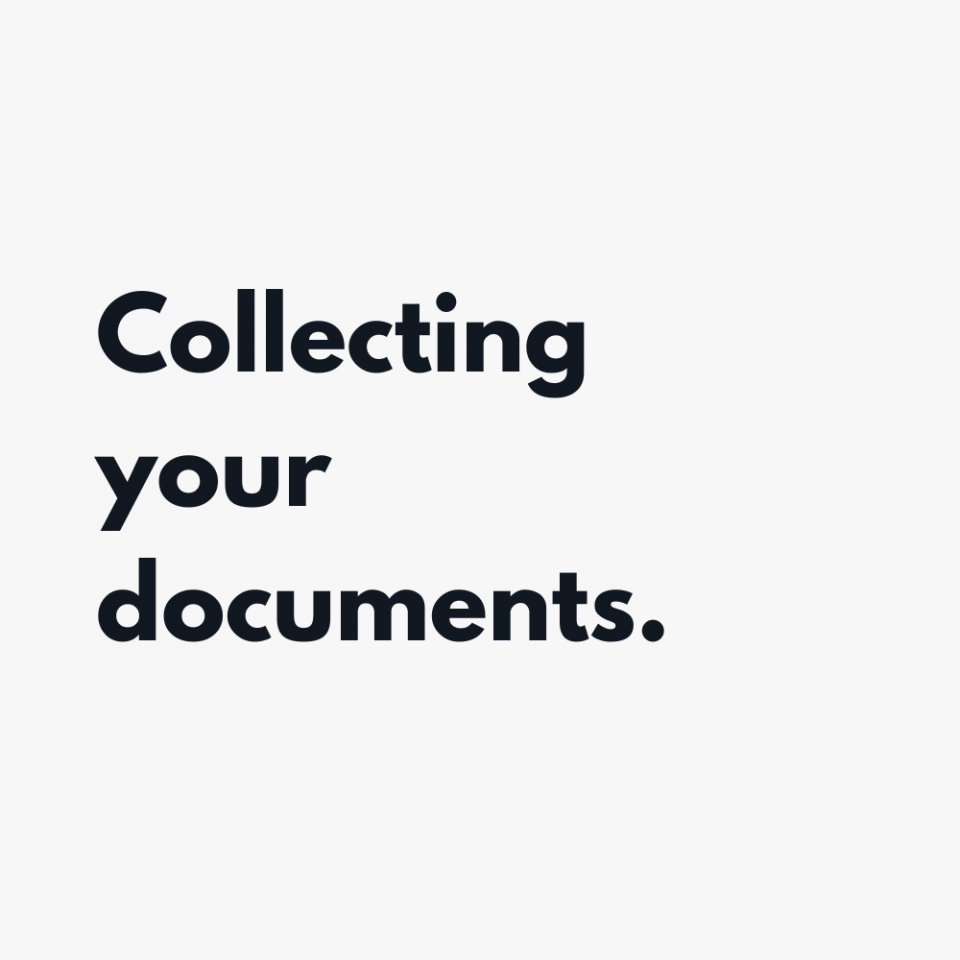 Collecting your documents
